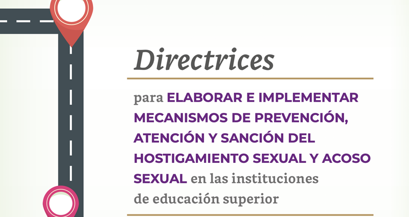 Directrices para Elaborar e Implementar Mecanismos de Prevención, Atención y Sanción del Hostigamiento y Acoso Sexual en las Instituciones de Educación Superior